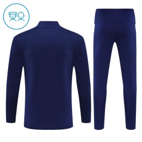 Portugal Børn Trænings Sweatshirt Dragt 2024-25 Navy Kvart-Zip